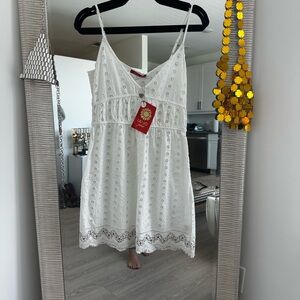 Liu Jo White Lace Mini Dress